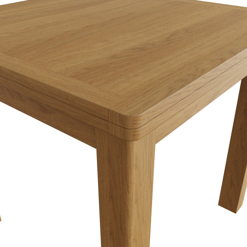Hemsworth Rustic Oak  Flip-Top Table 85 x 85 x 78 cm