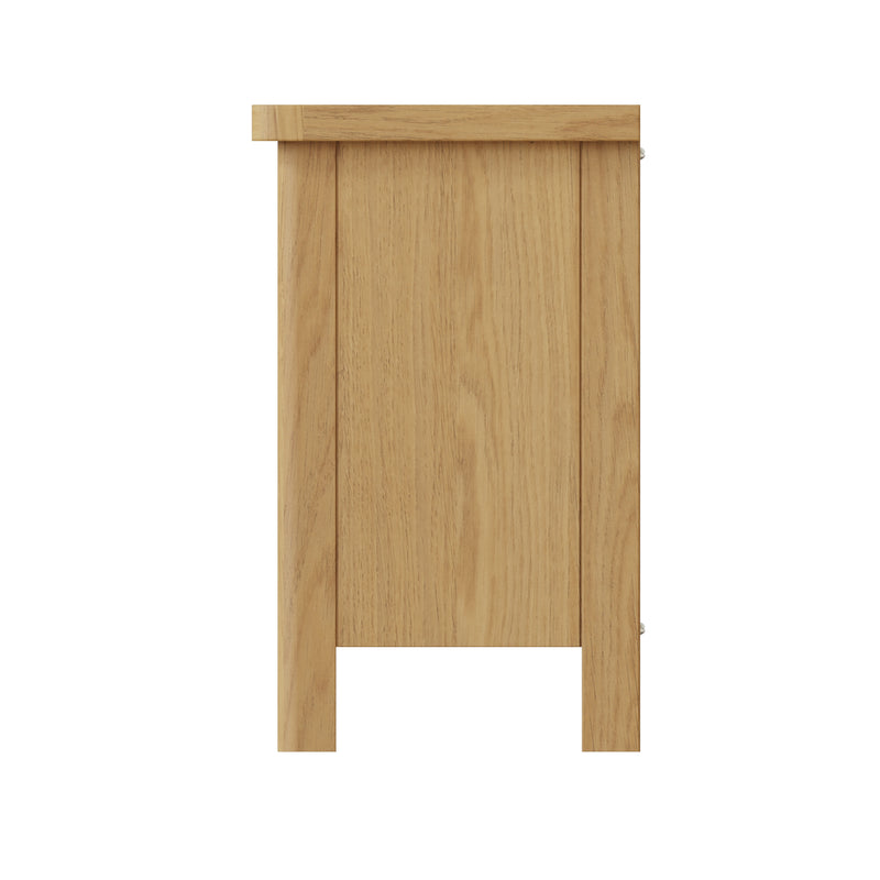 Hemsworth Rustic Oak  Hall Bench 80 x 30 x 50 cm