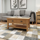 Hemsworth Rustic Oak  Coffee Table Large 90 x 50 x 45 cm