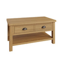 Hemsworth Rustic Oak  Coffee Table Large 90 x 50 x 45 cm