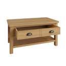 Hemsworth Rustic Oak  Coffee Table Large 90 x 50 x 45 cm