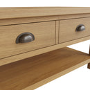 Hemsworth Rustic Oak  Coffee Table Large 90 x 50 x 45 cm