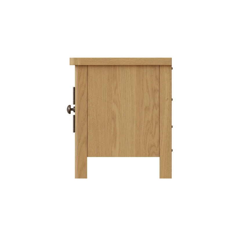 Hemsworth Rustic Oak  TV Unit Large 120 x 38 x 45 cm