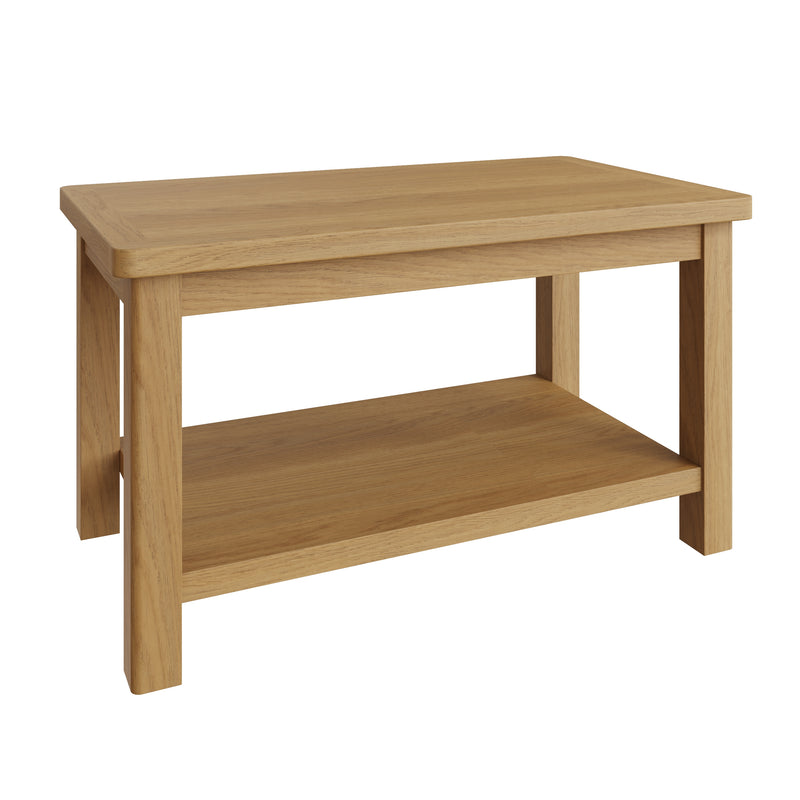 Hemsworth Rustic Oak  Coffee Table Small 80 x 45 x 45 cm