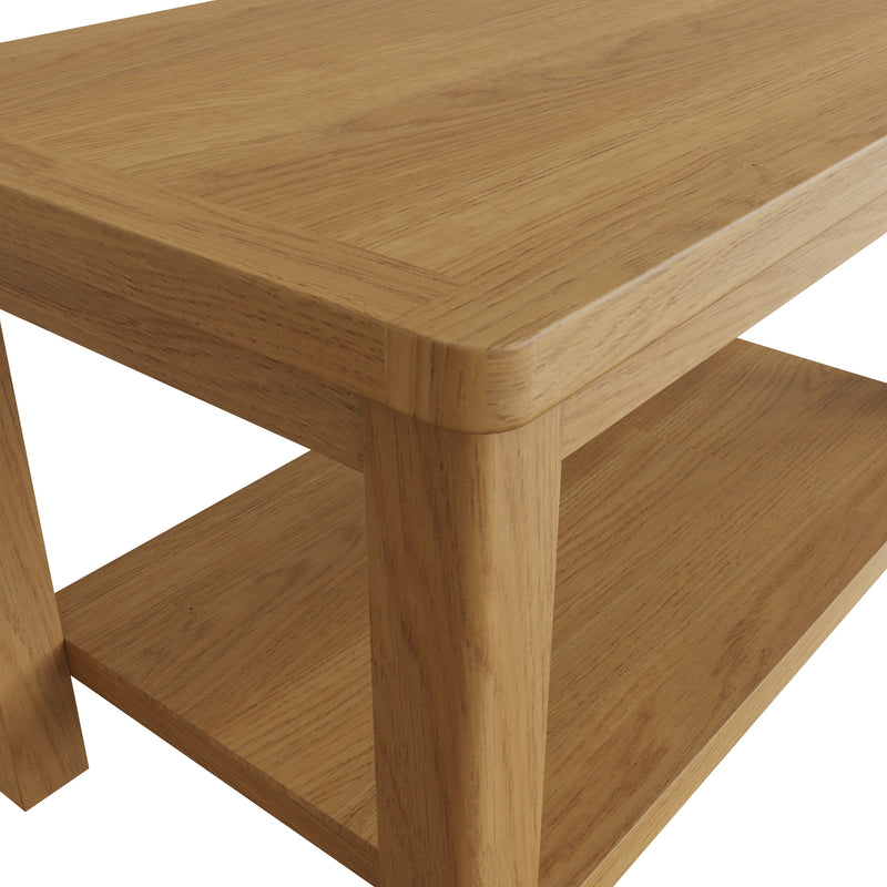 Hemsworth Rustic Oak  Coffee Table Small 80 x 45 x 45 cm