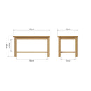 Hemsworth Rustic Oak  Coffee Table Small 80 x 45 x 45 cm