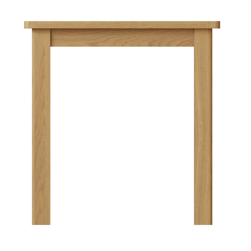 Hemsworth Rustic Oak  Fixed Top Table 75 x 75 x 78 cm