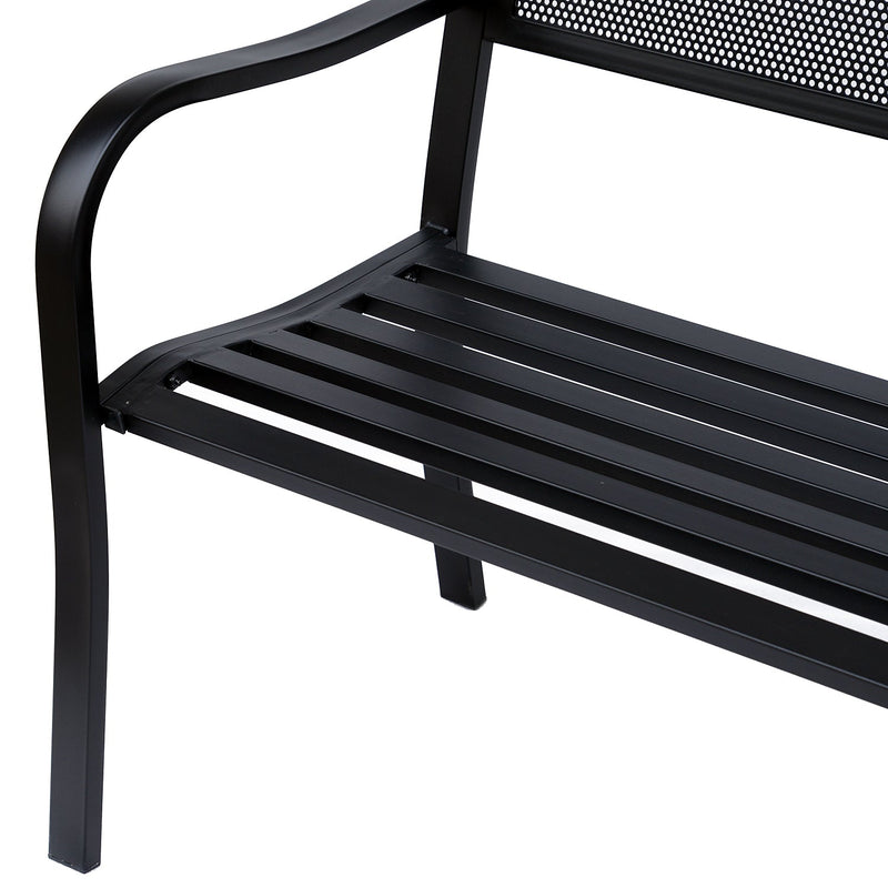 Outsunny Garden Bench - Black