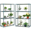 Outsunny 2-Piece Flower Stand Set, 4-Tier Planter Holder Display Rack, Green