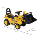 HOMCOM Kids Ride On Toy Bulldozer Digger 3 in 1
