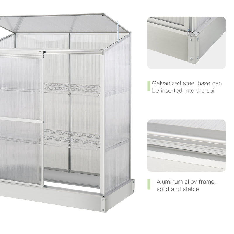 Outsunny Sun Plate 3-Tier Greenhouse