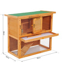 PawHut-2 Tier Rabbit Hutch