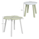 ZONEKIZ Kids Table and Chair Set, Flower Design, for Ages 2-5 Years - Yellow