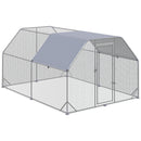 PawHut Chicken Run W/ Roof, Walk In Chicken Coop for 10-12 Chickens, Hen House
