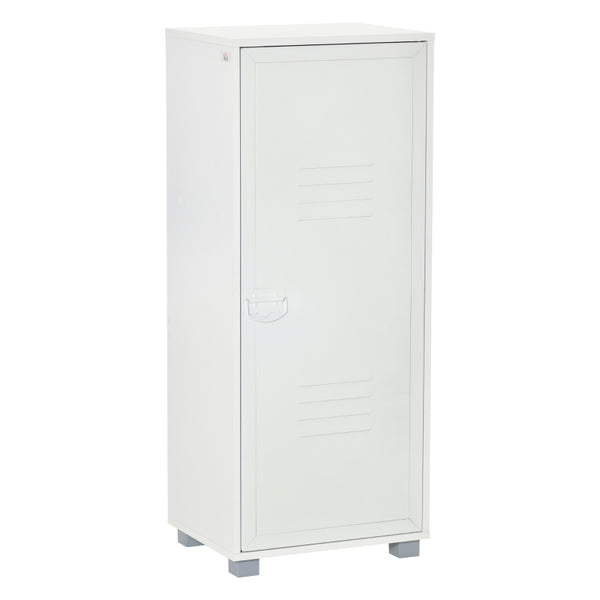HOMCOM Filing Cabinet with Metal Door 110x45x35cm White