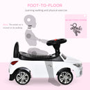 HOMCOM Baby Ride On Sliding Car - White