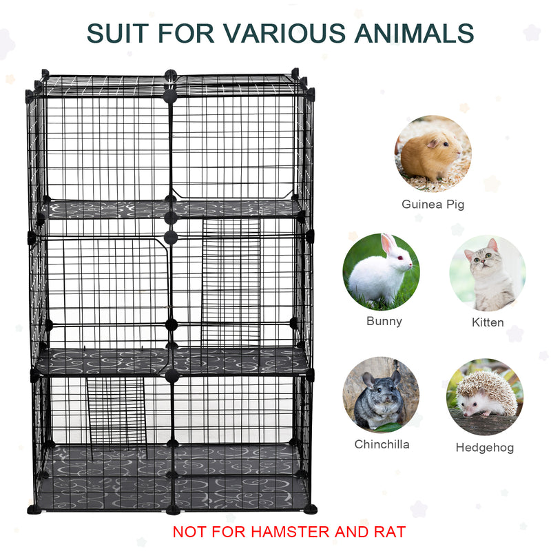 PawHut Pet Playpen Small Animal Cage