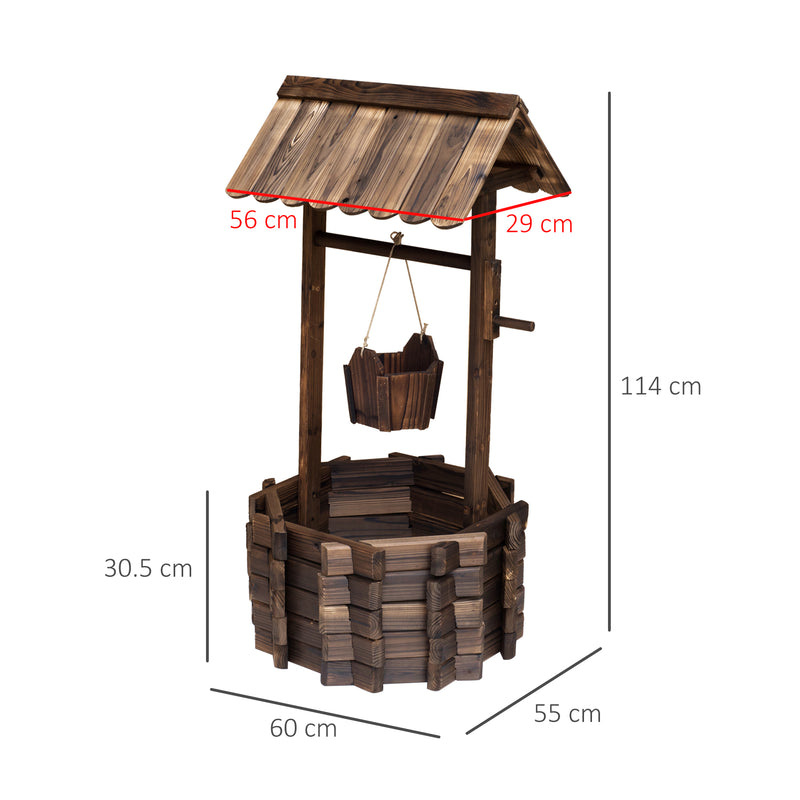 Outsunny Wooden Well