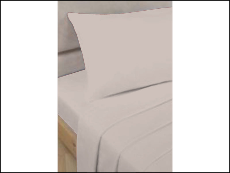 Lewis's Easy Care Plain Dyed Bedding Sheet Range - Silver