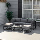 Outsunny Outdoor Sectional Sofa Set 6 piece