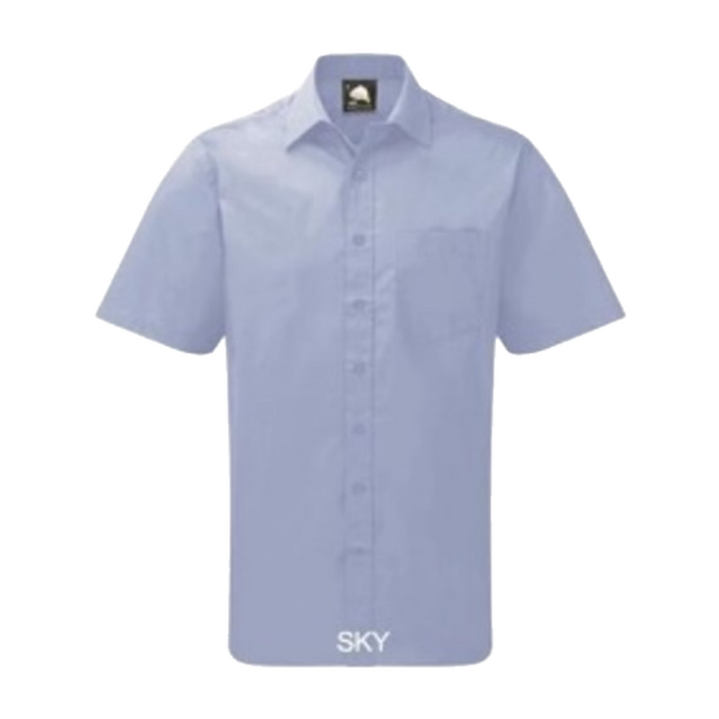 Orn Premium Oxford Short Sleeve Shirt - Sky Blue