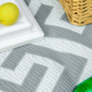 Outsunny 152x243cm Reversible Outdoor Rug Portable Plastic Straw RV Camping Mat