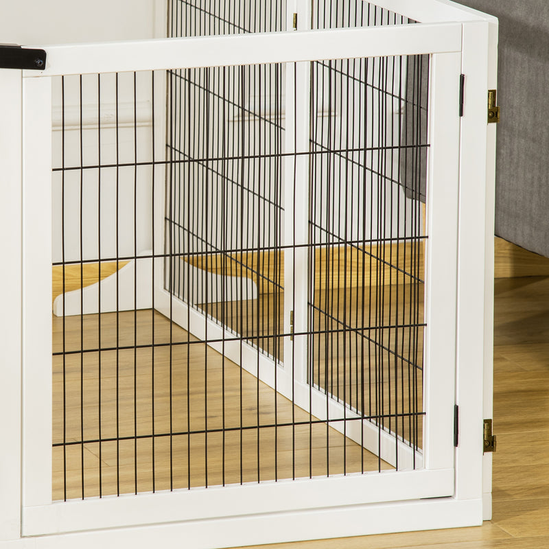 PawHut Wooden Pet Gate