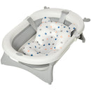 HOMCOM Foldable Baby Bath Tub Ergonomic with Temperature-Induced Water Plug