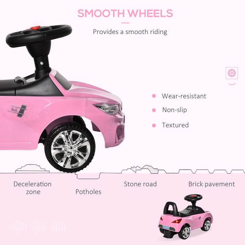 HOMCOM Sliding Car - Pink