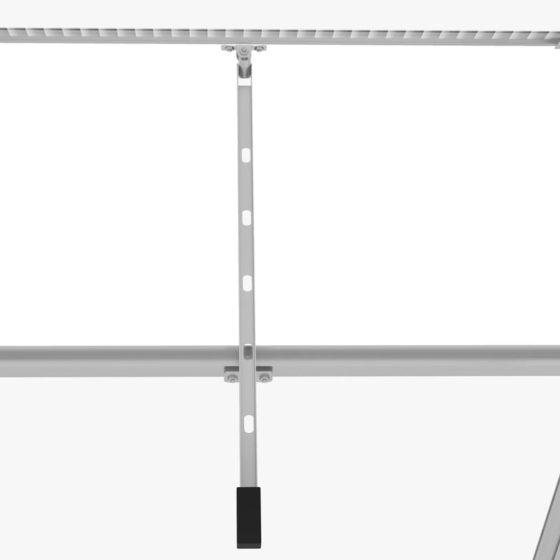 Outsunny 6 x 6ft Walk-In Polycarbonate Greenhouse with Foundation Window Silver