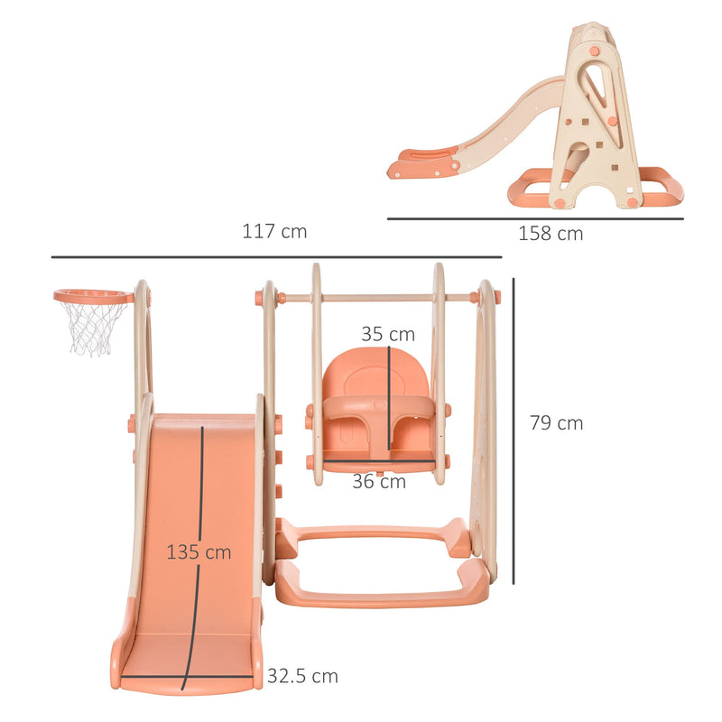 Kids Swing And Slide Set