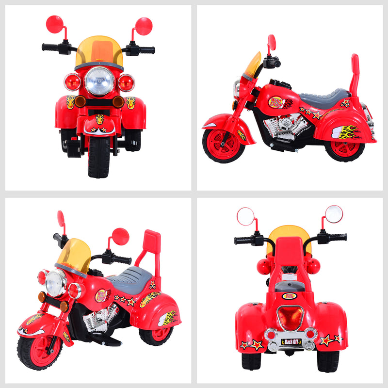 Kids Electric Ride On Motorbike Chopper 6V - Red