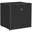 HOMCOM 46L Counter Top Fridge with Chiller Box Mini Fridge for Bedrooms Black