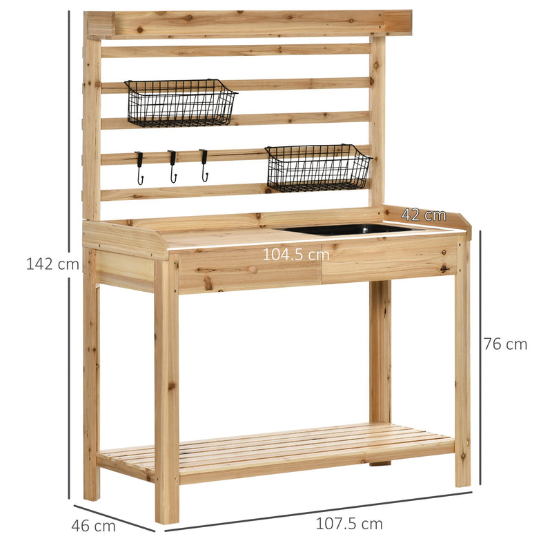 Outsunny Potting Bench Table