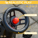 HOMCOM Kids Ride On Pedal Digger Construction Car - Yellow