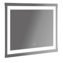 kleankin 80x60cm LED Bathroom Mirror Wall Mounted Vanity Light w/ Touch Switch