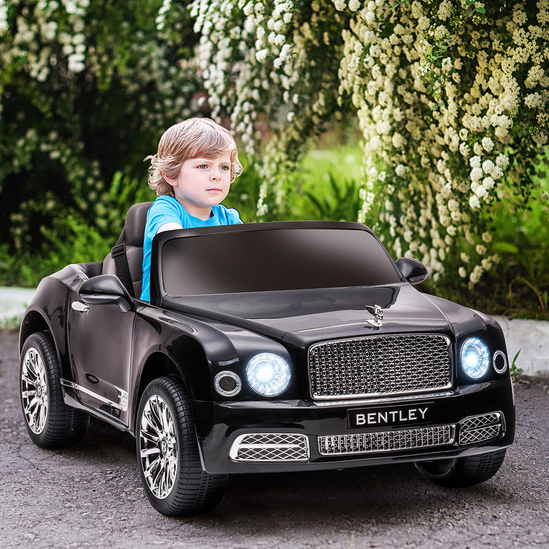 HOMCOM Kids Electric Ride On Car Bentley 12V - Black