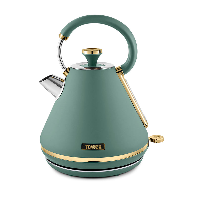 Tower Cavaletto 3KW 1.7 Litre Pyramid Kettle - Jade Green