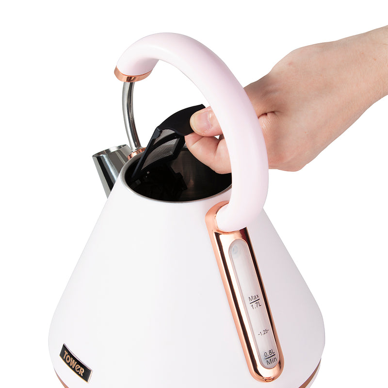 Tower Cavaletto 3KW 1.7 Litre Pyramid Kettle - Pink