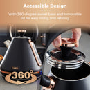 Tower Cavaletto 3KW 1.7 Litre Pyramid Kettle - Black