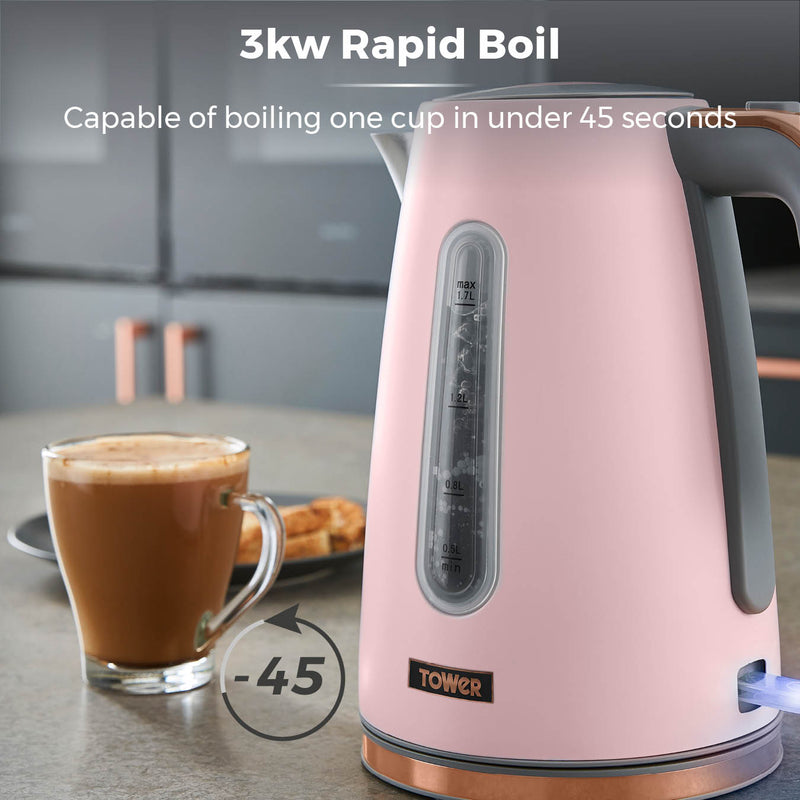 Tower Cavaletto 1.7L 3KW Jug Kettle - Pink