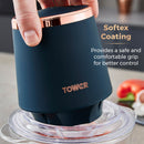 Tower Cavaletto 350W 1 Litre Glass Mini Chopper - Midnight Blue