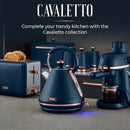 Tower Cavaletto 350W 1 Litre Glass Mini Chopper - Midnight Blue
