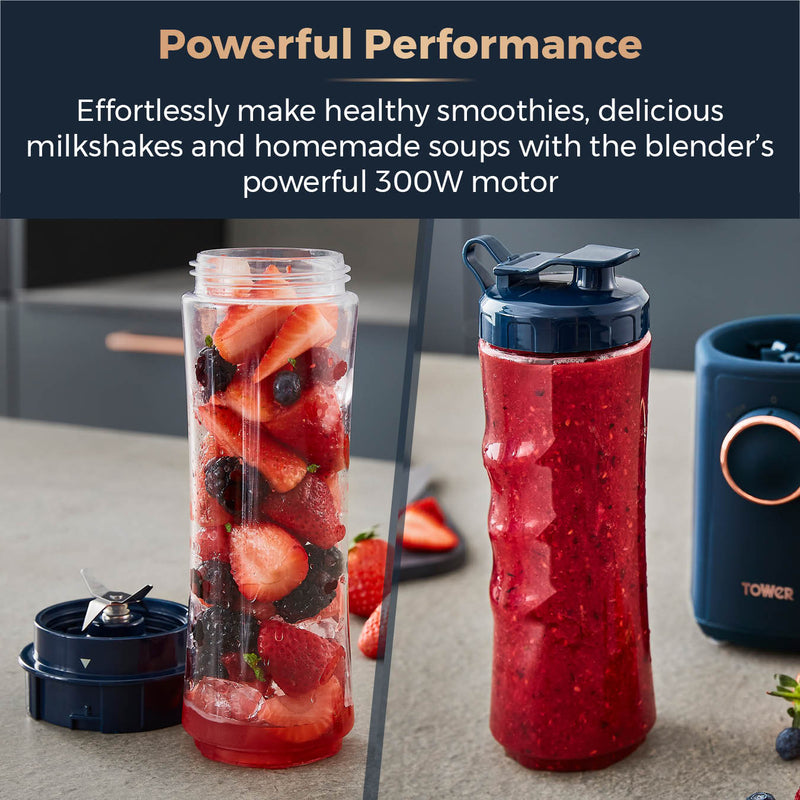 Tower Cavaletto 300W Personal Blender - Midnight Blue