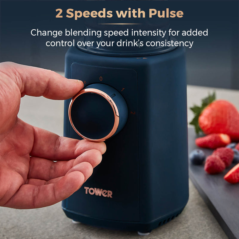 Tower Cavaletto 300W Personal Blender - Midnight Blue