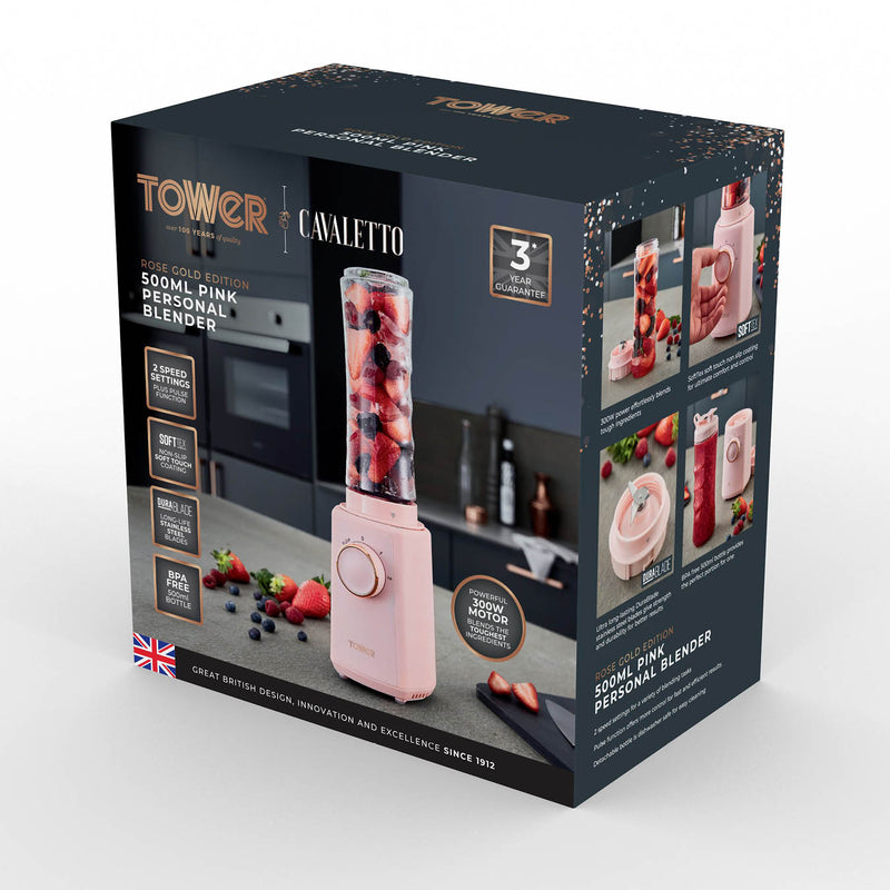 Tower Cavaletto 300W Personal Blender - Pink