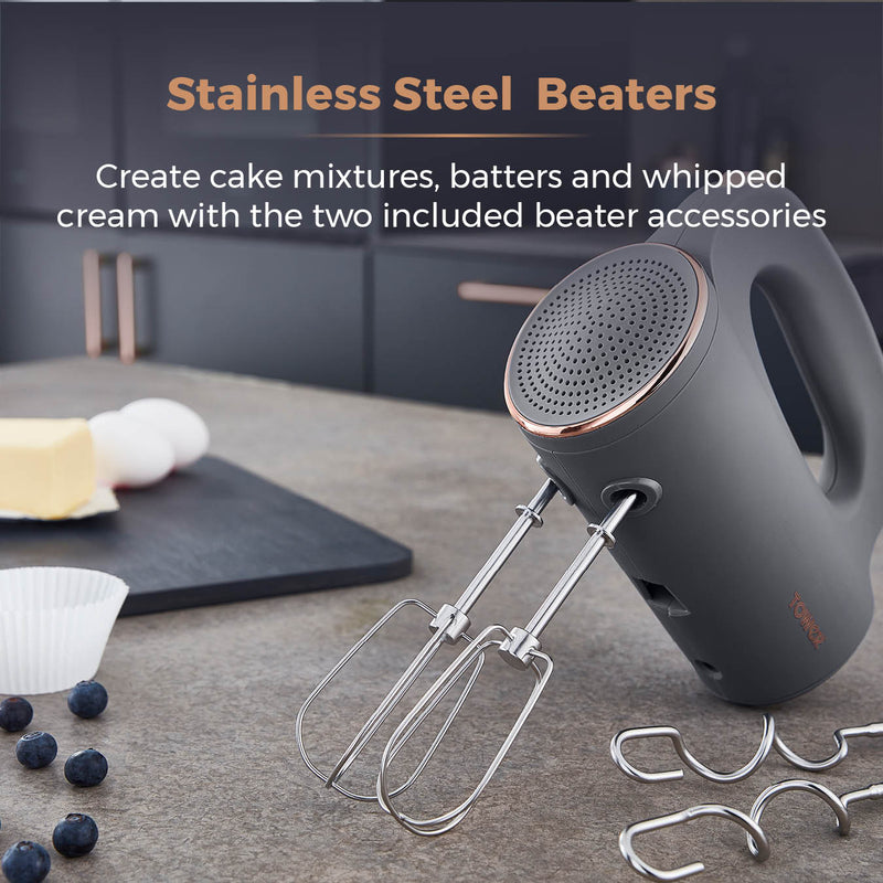 Tower Cavaletto 300W Hand Mixer - Grey