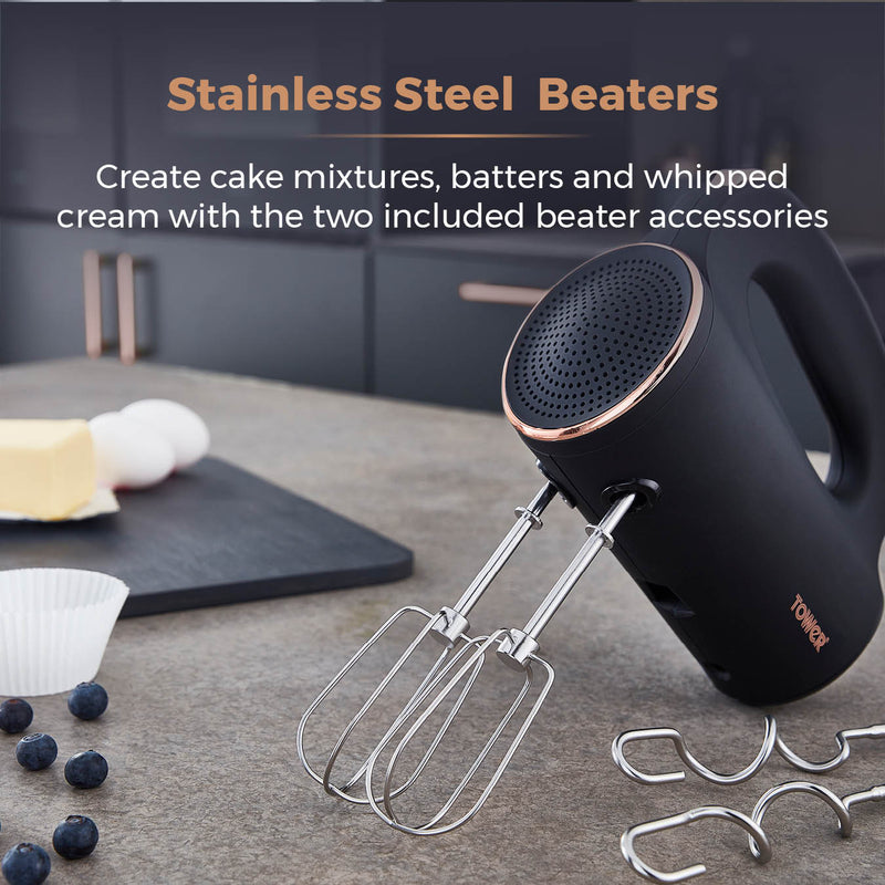 Tower Cavaletto 300W Hand Mixer - Black