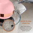 Tower Cavaletto 1000W Stand Mixer with 5L Glass Bowl - Pink