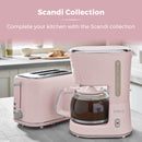Tower Scandi 900W 1.25 Litre Coffee Maker - Pink
